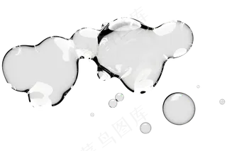 透明无背景水滴液体47免扣元素