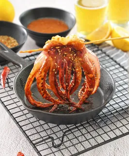 烧烤鱿鱼小吃美食