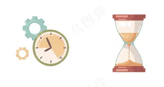 时间齿轮沙漏鼠绘