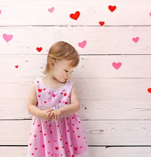 情人节可爱女孩