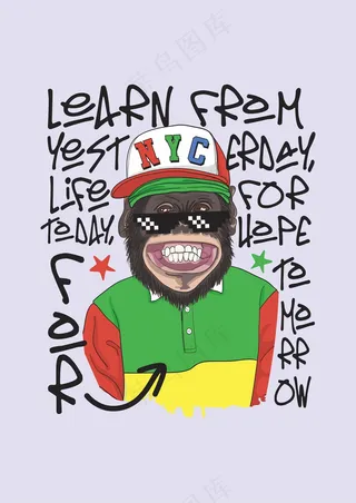 潮人猩猩猴子 潮流穿搭