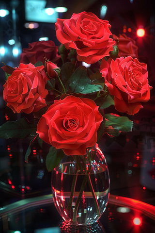 玫瑰花鲜花花朵摄影图