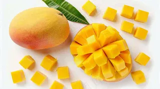 新鲜芒果水果摄影图