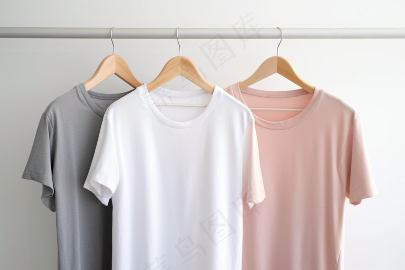 纯棉T恤衣服样机摄影图(4032x2688)