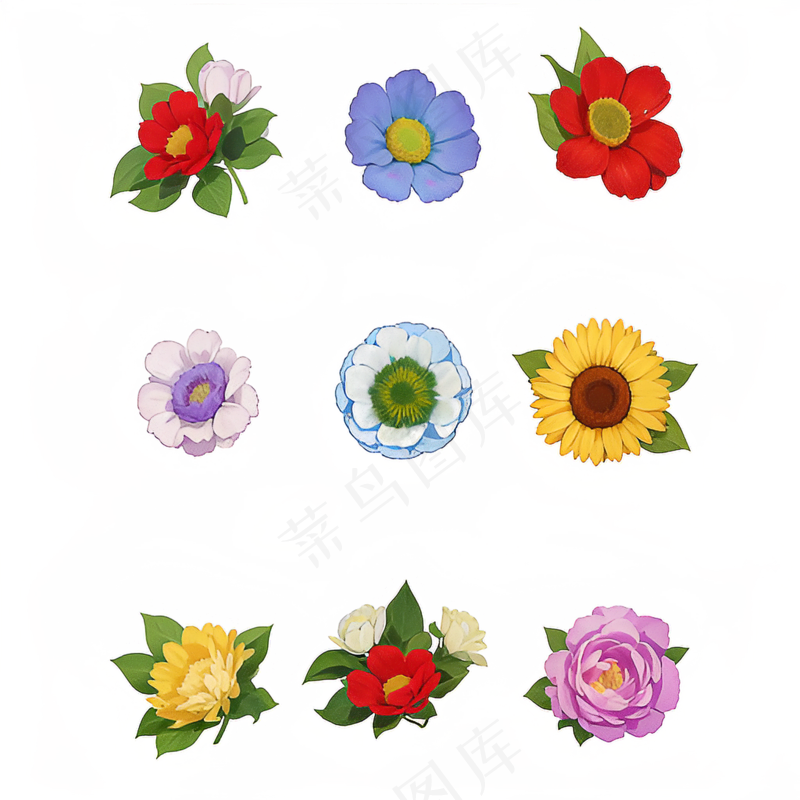 手绘花奎花类素材2