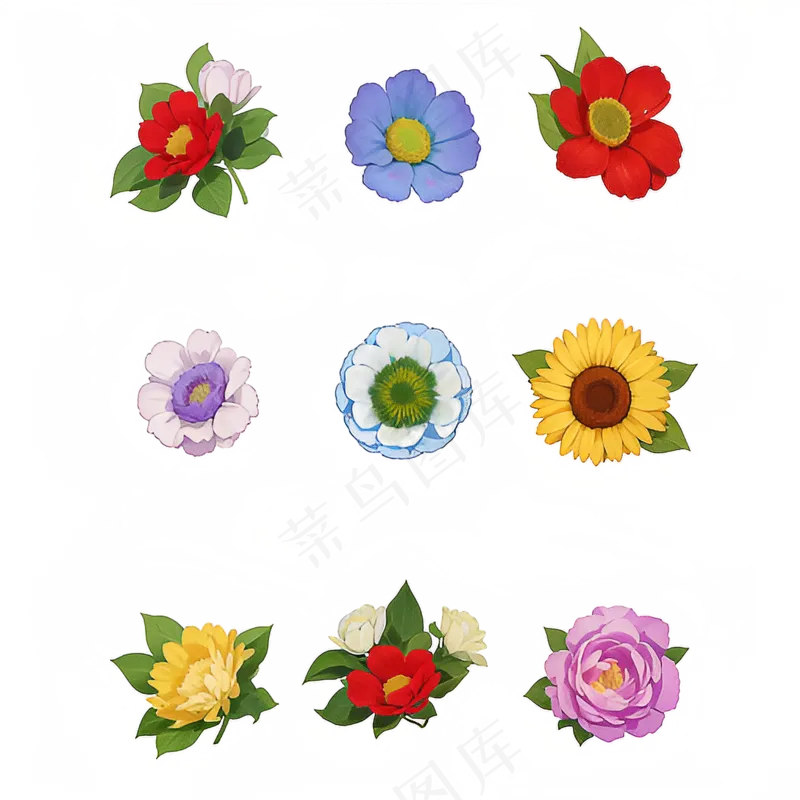 手绘花奎花类素材2