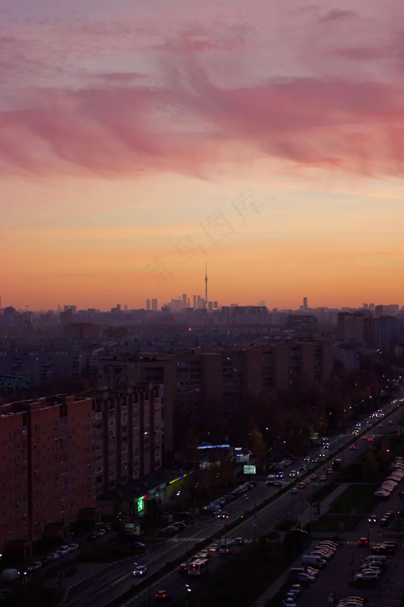 夕阳晚霞图片