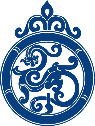 古代青花瓷图案花纹中国风图案祥云纹理传统图腾矢量AI设计免扣素材