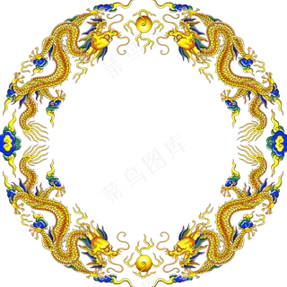 中国风金色龙元素古风水墨龙png免抠透明素材装饰图片PS素材