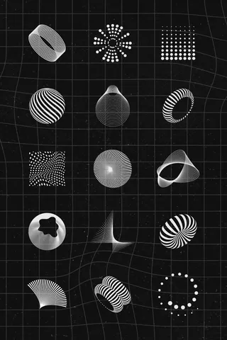 矢量免扣装饰元素AI素材