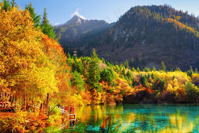 湖光山色图片