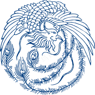 古代青花瓷图案花纹中国风图案祥云纹理传统图腾矢量PNG免扣素材