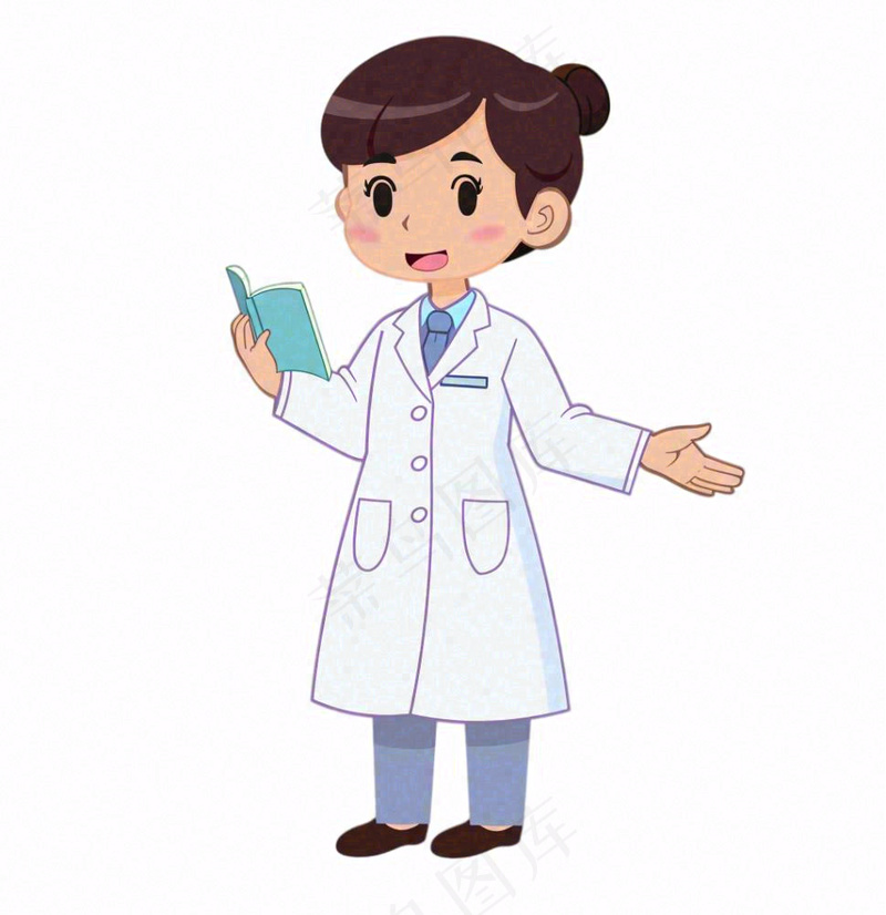 医生医疗医务工作者人物卡通插画免抠