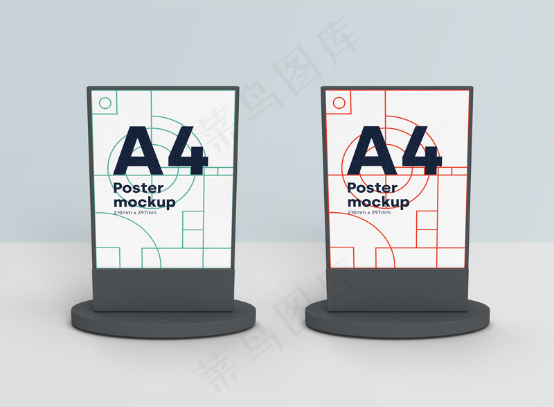 A4 A5台卡样机展示psd模版下载
