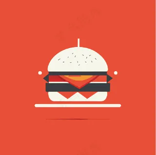 创意 汉堡 设计 