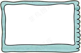 卡通聊天对话方框气泡可爱边框PNG透明免抠装饰图案 PS设计