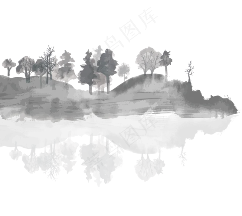新中式水墨山水画39