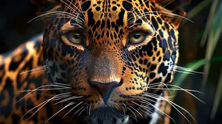 猎豹凶猛的豹子头部面部特写保护动物摄影图