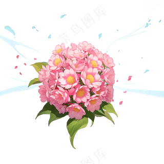 粉色花朵桃花玫瑰免抠素材85