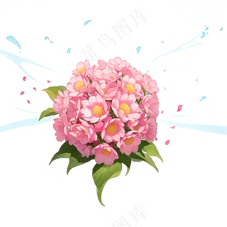 粉色花朵桃花玫瑰免抠素材85