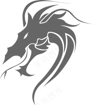 中国风金色龙元素古风水墨龙png免抠透明素材装饰图片PS素材