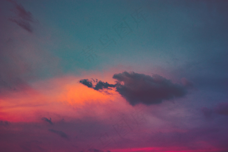 夕阳晚霞图片