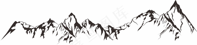 山矢量图线框