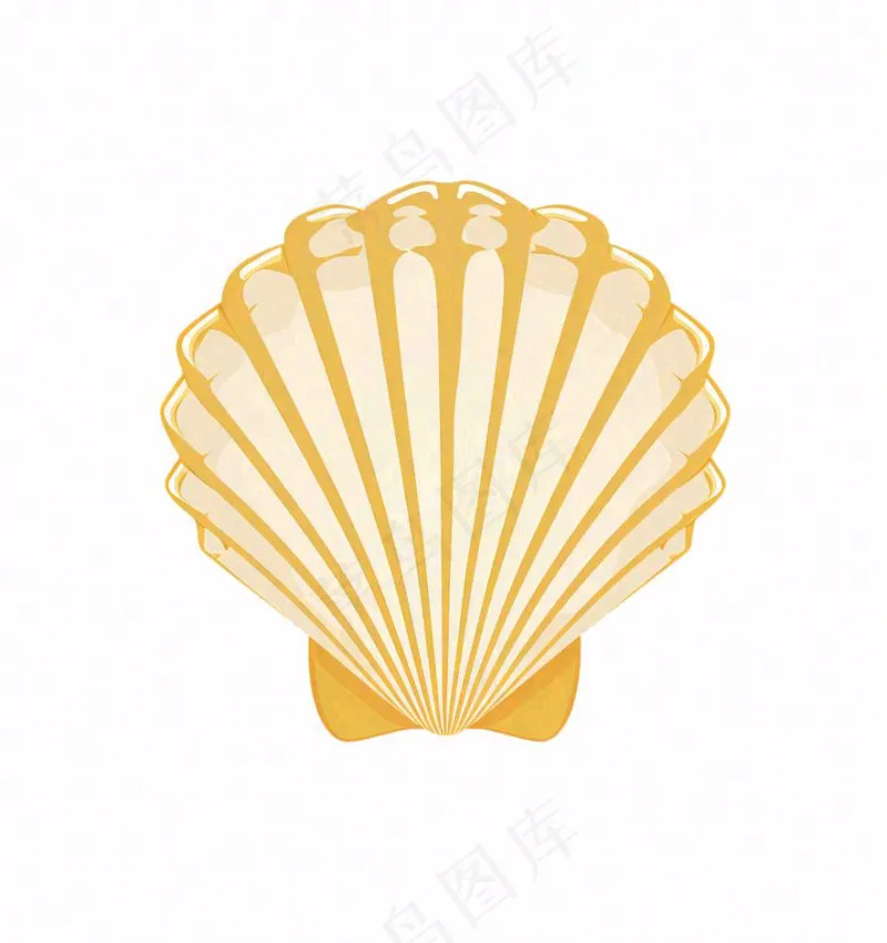 贝壳卡通插画免抠(1024x1088)