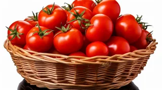 编织篮的西红柿番茄摄影图