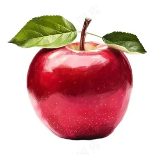 红苹果水果平安夜免抠