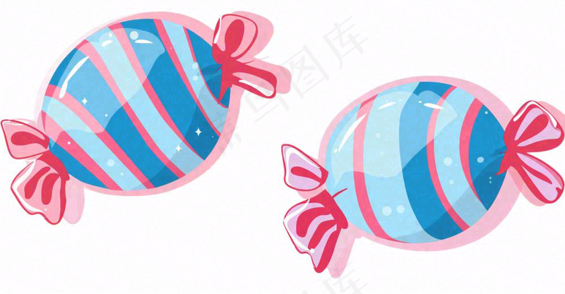 糖果甜蜜卡通插画免抠(1504x784)