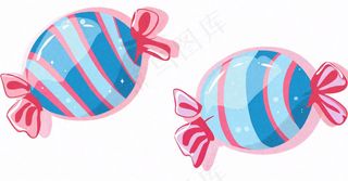糖果甜蜜卡通插画免抠