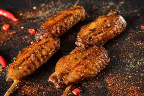 麻辣烧烤鸡翅美食 麻辣烧烤鸡翅美食