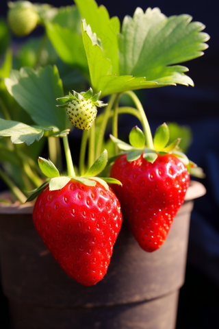 草莓水果摄影图