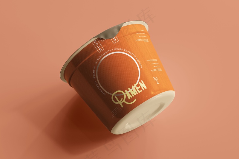 桶装泡面酸辣粉即食品包装系列效果图