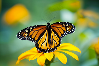 蝴蝶春天花丛蝶恋花摄影图