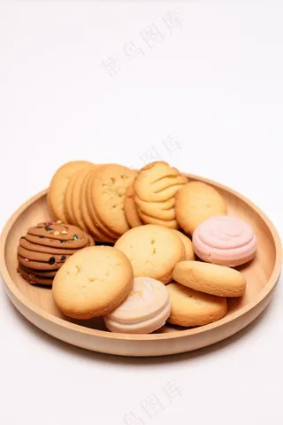 饼干酥脆下午茶美味零食美食摄影图