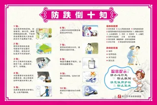 防跌倒十知 