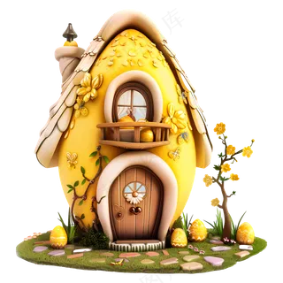 免抠卡通房子