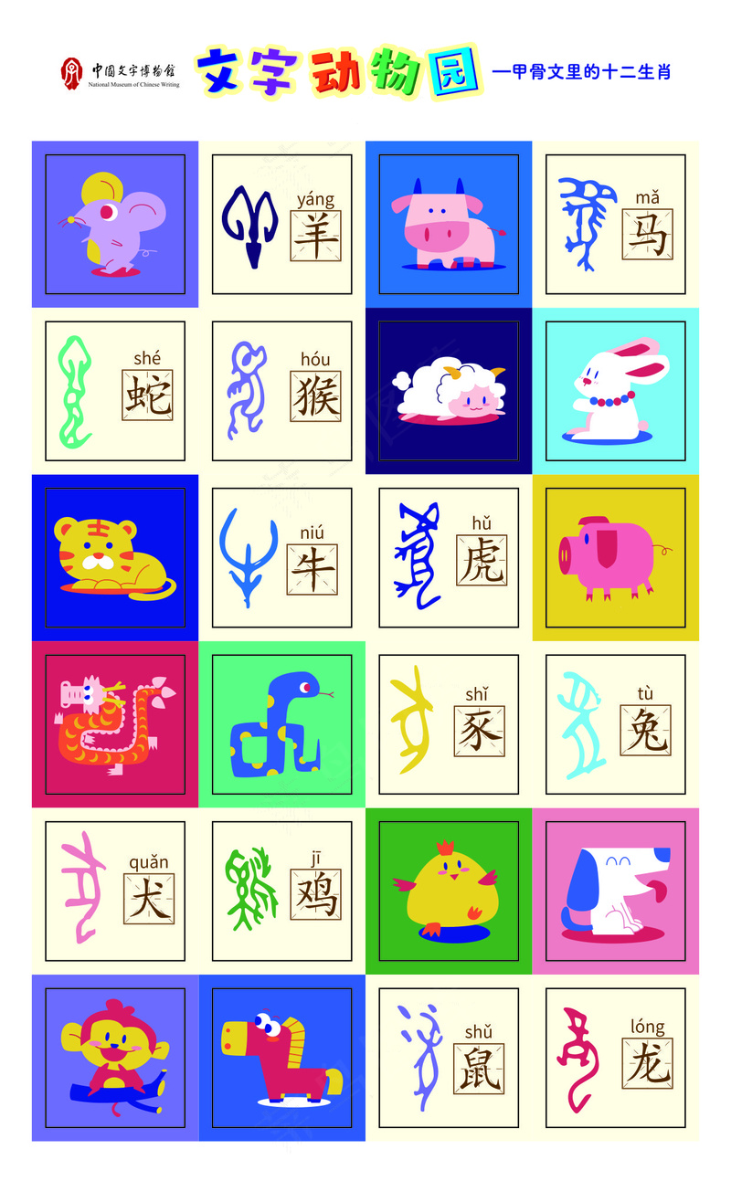 十二生肖贴纸cdr矢量模版下载