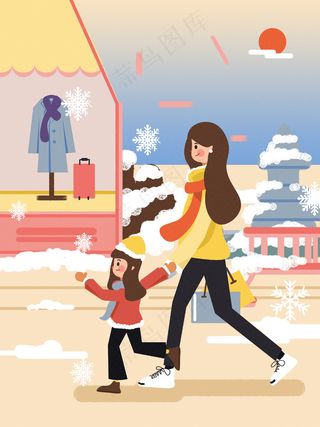 小雪传统24节气海报模板294