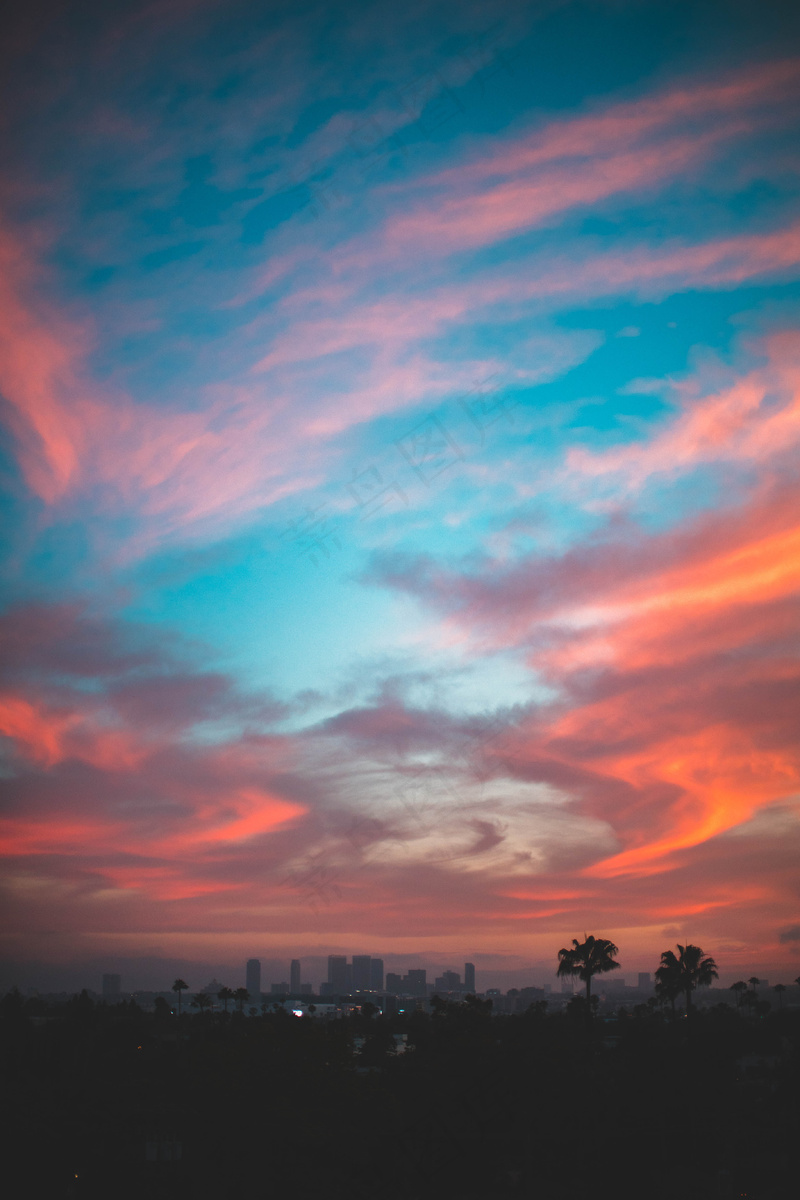 夕阳晚霞图片