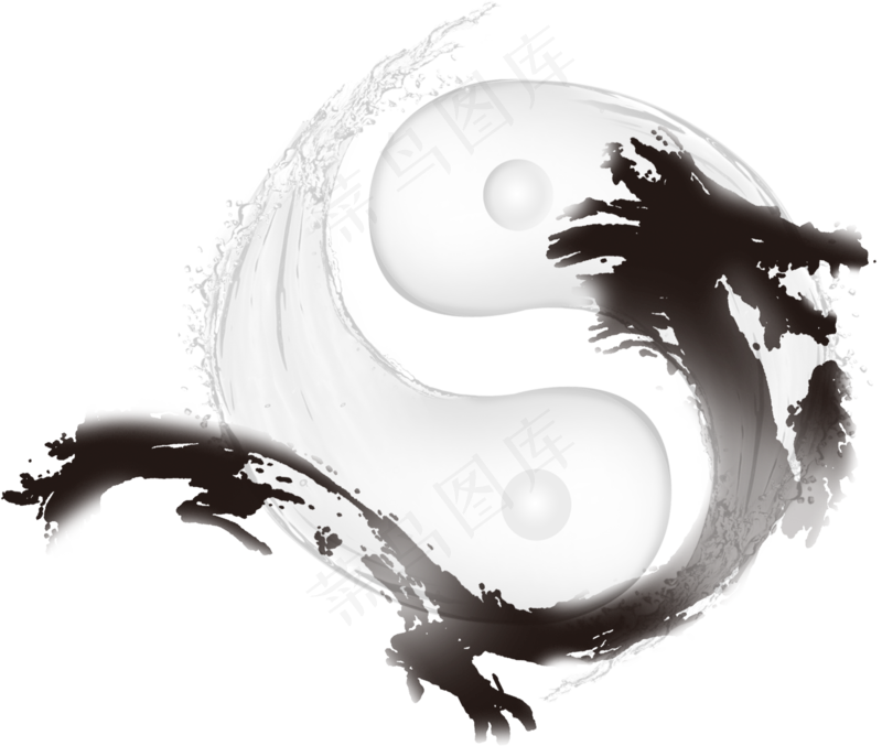 中国风金色龙元素古风水墨龙png免抠透明素材装饰图片PS素材