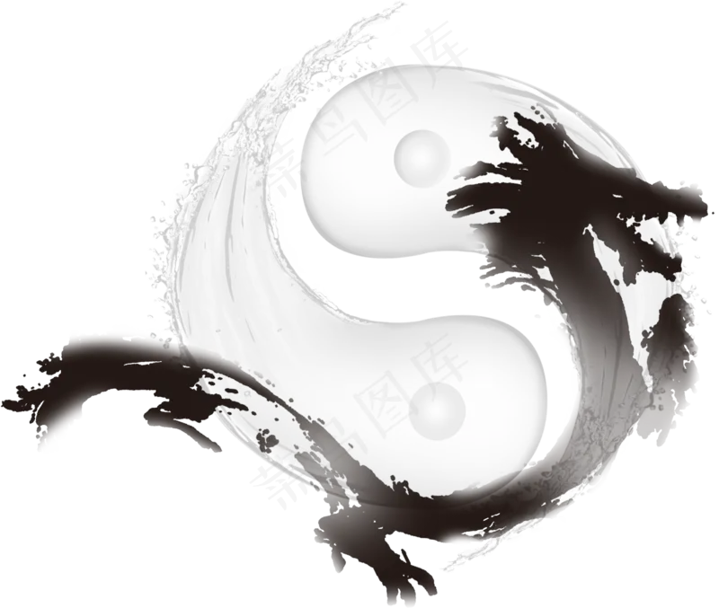 中国风金色龙元素古风水墨龙png免抠透明素材装饰图片PS素材