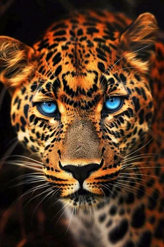 猎豹凶猛的豹子头部面部特写保护动物摄影图