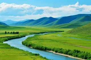 新疆春天草原风光大自然风景摄影图