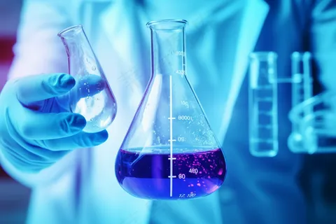 实验器材化学医疗玻璃器皿科学摄影图