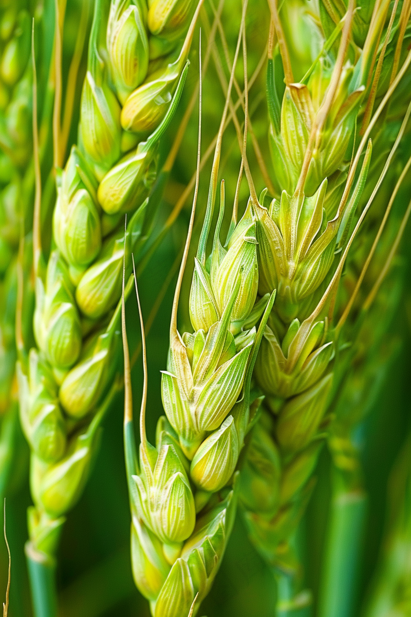 绿色小麦麦穗小满芒种摄影图