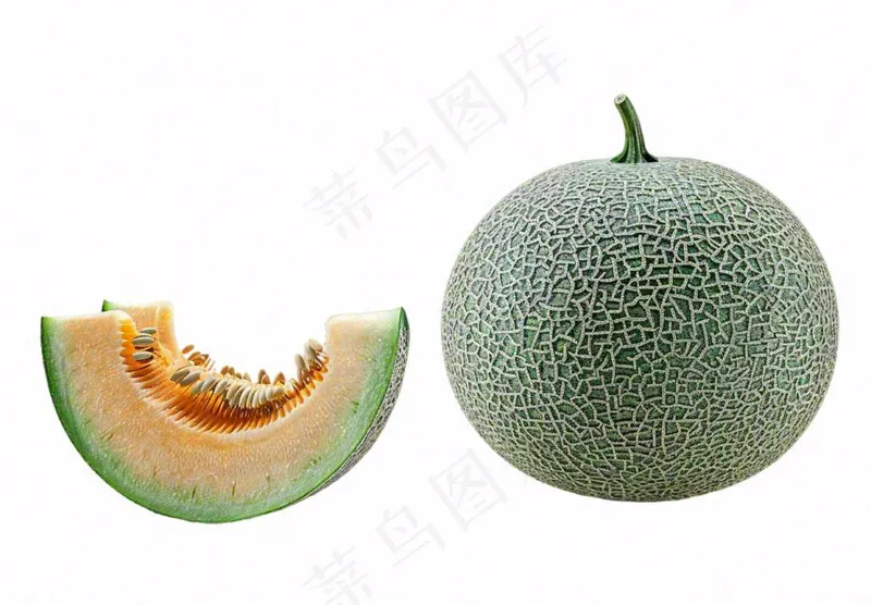 哈密瓜水果实物免抠(1312x912)