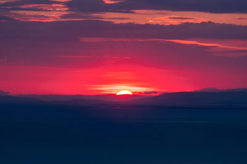 夕阳晚霞图片